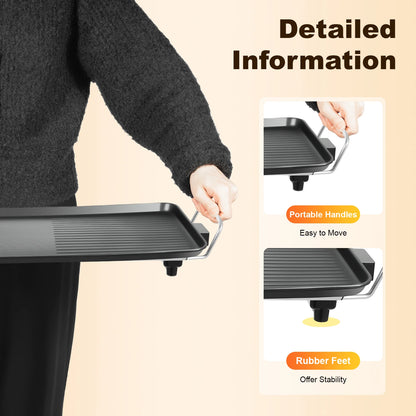 Electric Barbecue Grill, 110V Outdoor Camping, Picnic, Party, Temperature Range 0-250°, 68*28cm