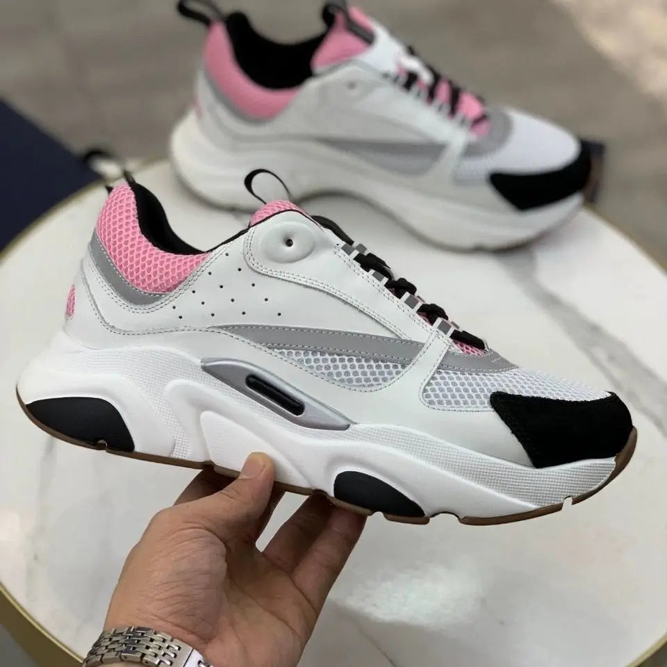Men Running Shoes Outdoor Women Road B22 Casual Jogging Sneakers Cushioned Stretch Thick-Soled Marathon Shoes