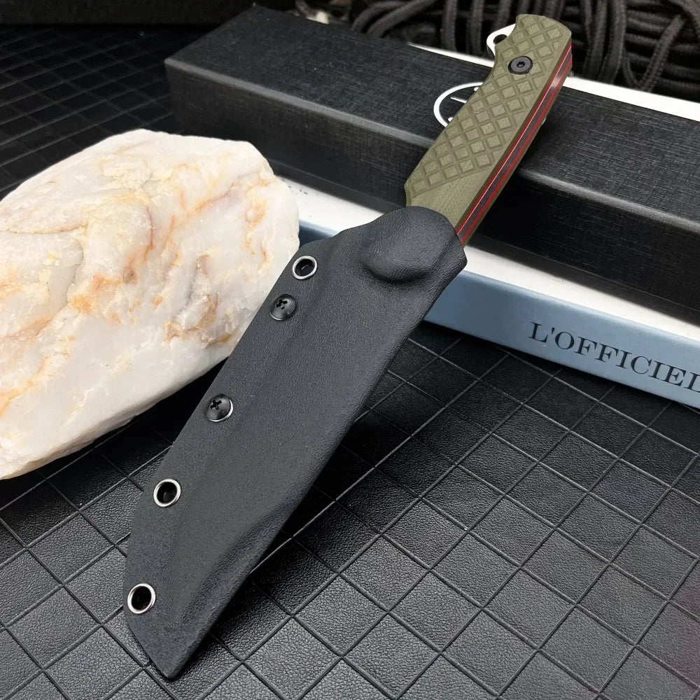 Portable Straight Knife Steel Blade Handle, Outdoor Camping Wilderness Survival Hunting Knife Men's Gift