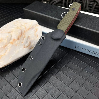 Portable Straight Knife Steel Blade Handle, Outdoor Camping Wilderness Survival Hunting Knife Men's Gift