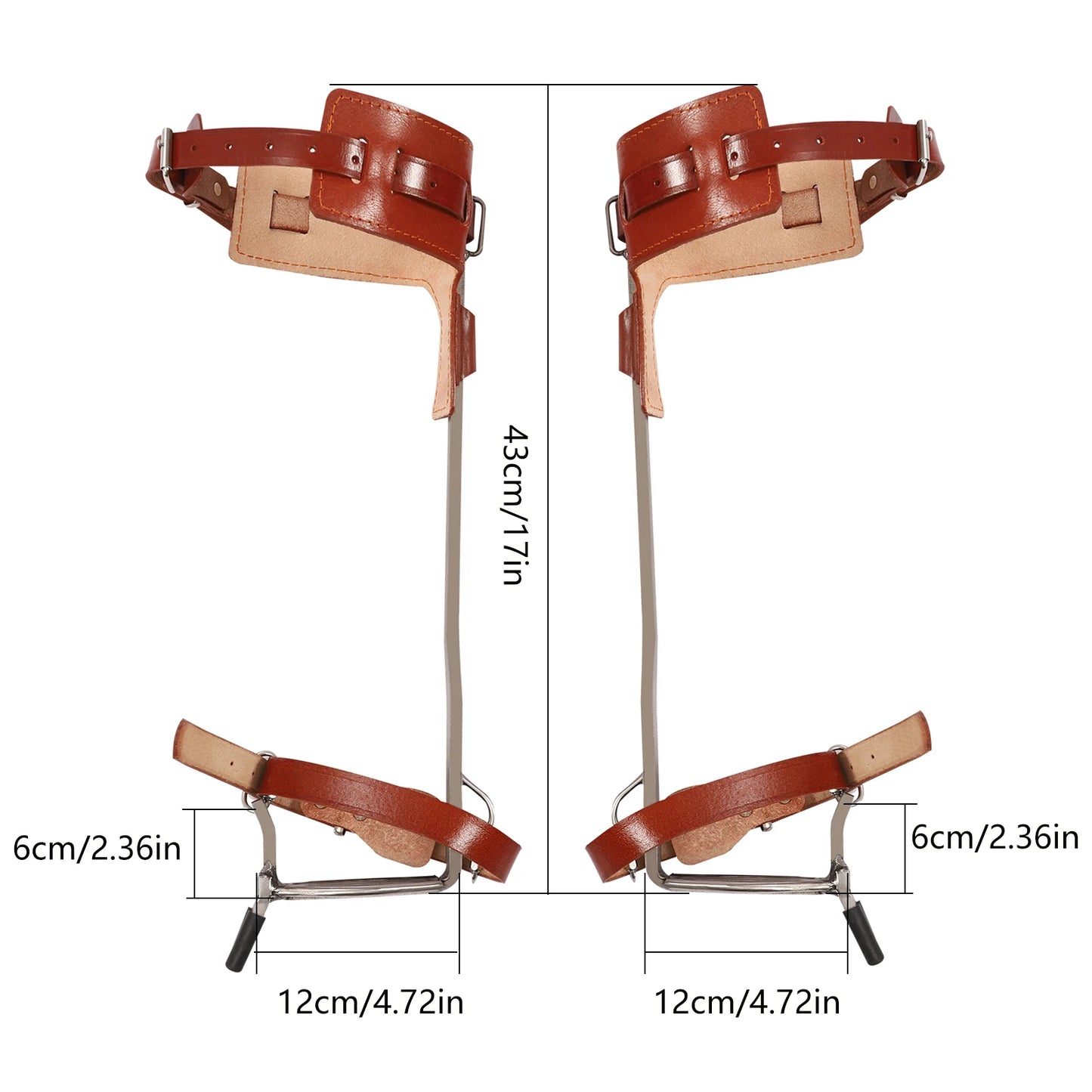Tree Climbing Spike Gear Pedal Tool for Rock Climbing Tree Work Hunting Fruit Picking