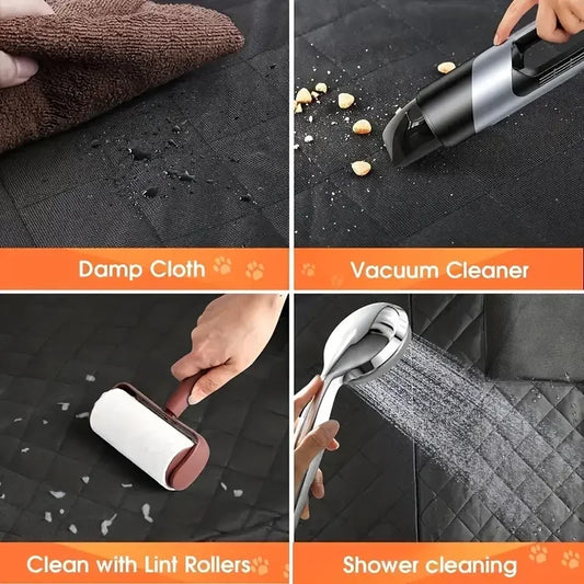 Dog Car Seat Cover for Pets 100% Waterproof Nonslip Durable Soft Back