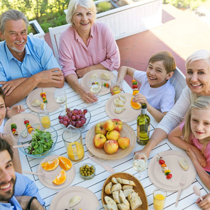 250 Piece  Paper Plates Set, Eco Friendly Biodegradable Plates, Spoons, Forks and Knives