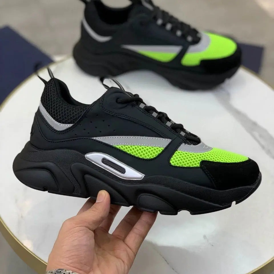 Men Running Shoes Outdoor Women Road B22 Casual Jogging Sneakers Cushioned Stretch Thick-Soled Marathon Shoes