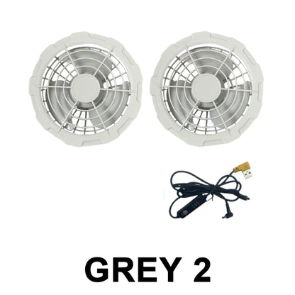 Summer Sport Fan Air Condition Cool Man Woman Outdoor Vest Clothes Jacket Sun Windbreaker Fishing