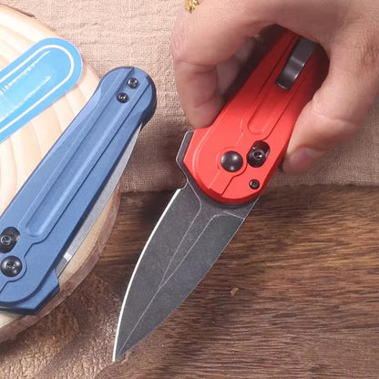 Portable Folding Knife with Shaft Lock D2 Steel Blade Aluminum Handle. Camping Tactics  Hunting Gift