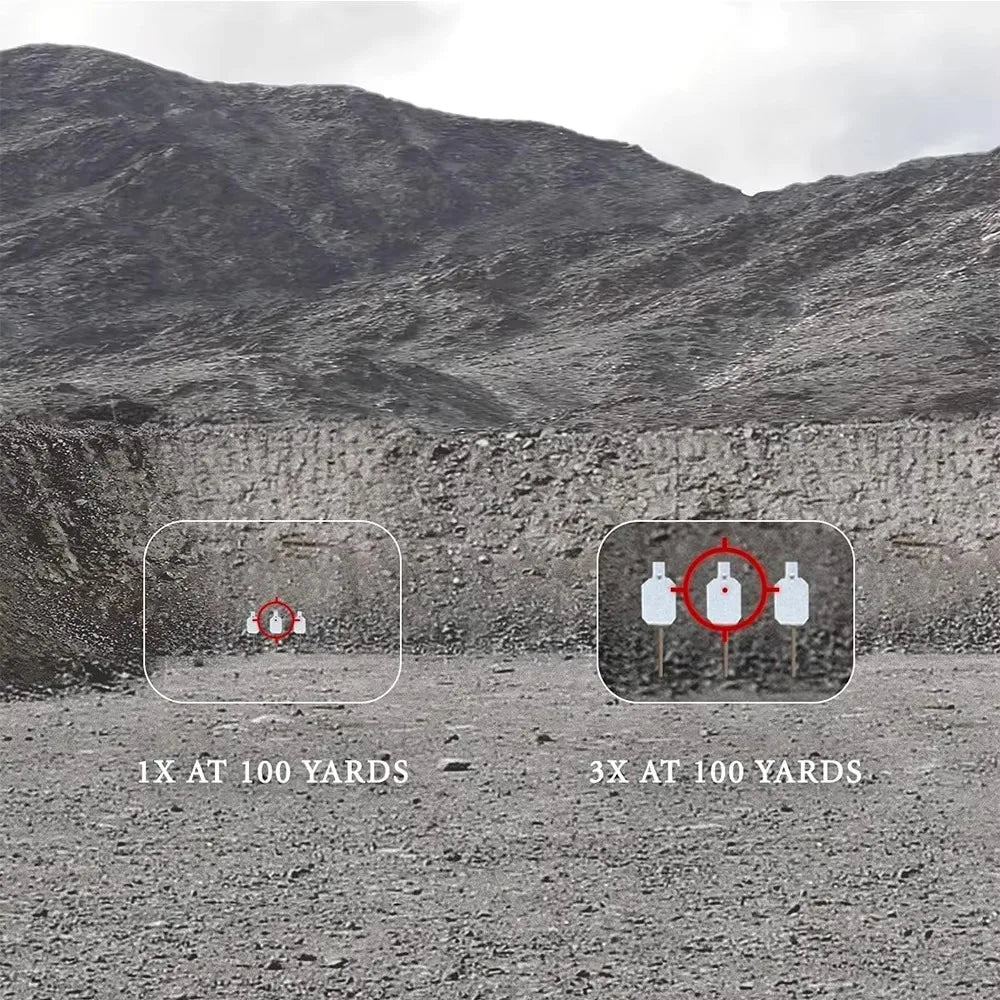 Sight Fixed 3X 5X Magnifier Scope With Switch to Side Quick Detachable QD Mount