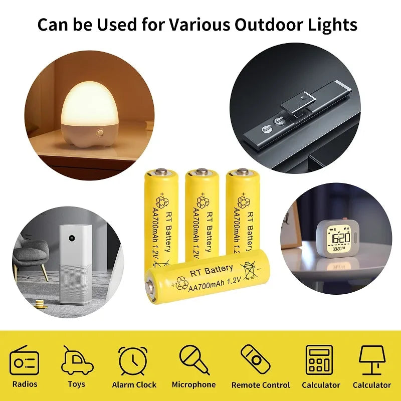 4-20PCS 1.2V AA Rechargeable Battery,