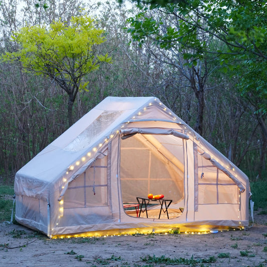 Inflatable Tents, Luxury Camping Tents, With Stove Plug, 4/6/8 Person Family