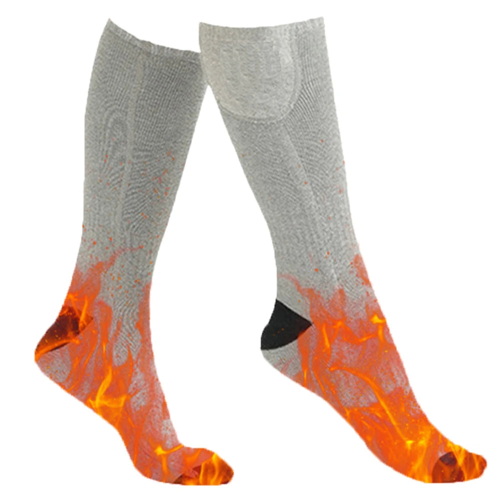 Electric Heated Socks 3 Level Temperature Cold-Proof Foot Warmers Outdoor Skiing Hiking