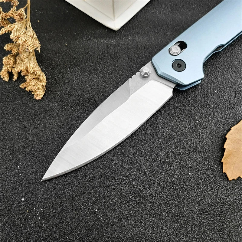 Portable Folding Knife  Steel Blade T6 Aluminum Handle Outdoor Camping Survival Hunting Knife E Tool, Men's Gift
