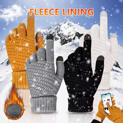 Touch Screen Cold Weather Gloves Daily Outdoor Snow Gloves for Cycling Running Driving Hiking MIAO-US
