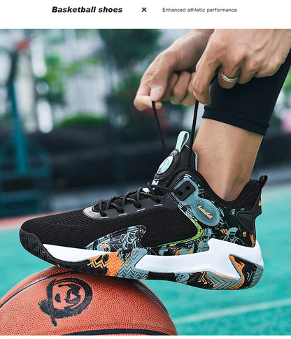 Men's basketball shoes walking and running shoes breathable and comfortable men's sports shoes trendy and fashionable basketball