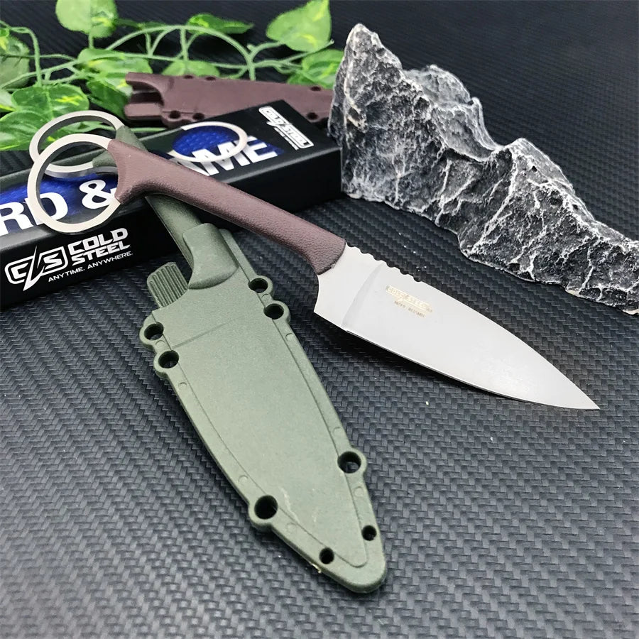Straight Knife Nylon Handle Blade Sharp Cutting Multi-functional Camping Tool