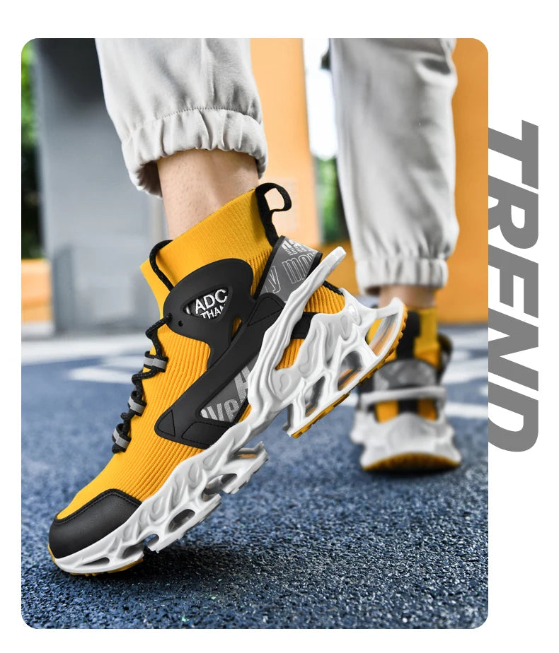 Men's Breathable Walking Tennis Running Shoes Blade Fashion Sneakers