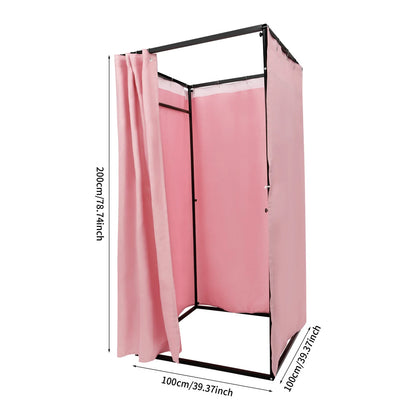 Portable Clothing Store Fitting Room Freestanding 100*100*200cm