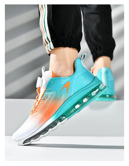 Men's shock-absorbing sports shoes, men's anti slip walking shoes, lightweight and breathable running shoes, sports and fitness