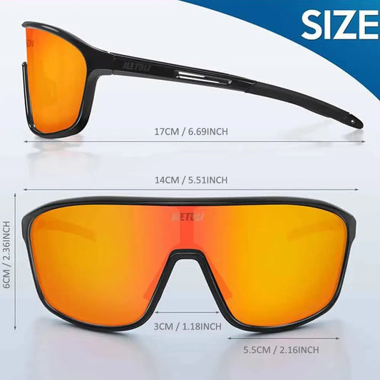 UV Protection Polarized  Cycling Glasses Windproof for Road Biking Anti-Fog Sports Sunglasses Men Women