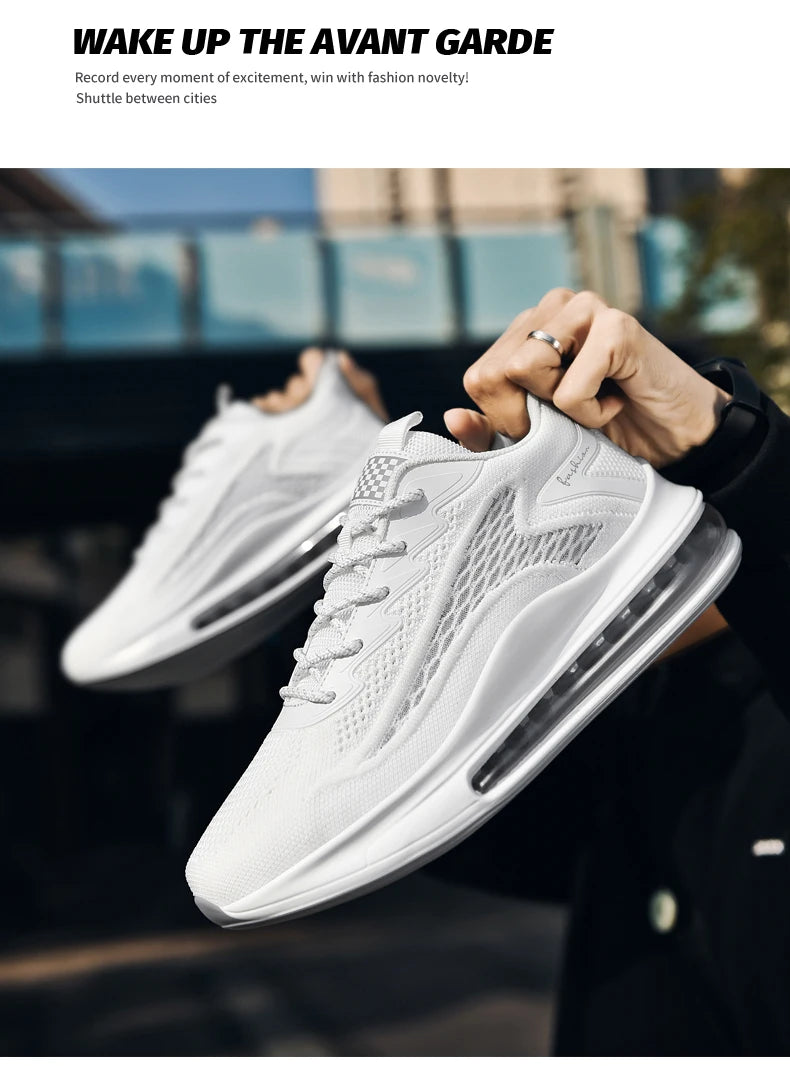 Men's air running shoes, tennis walking shoes, breathable and non slip running shoes