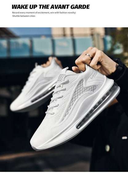 Men's air running shoes, tennis walking shoes, breathable and non slip running shoes