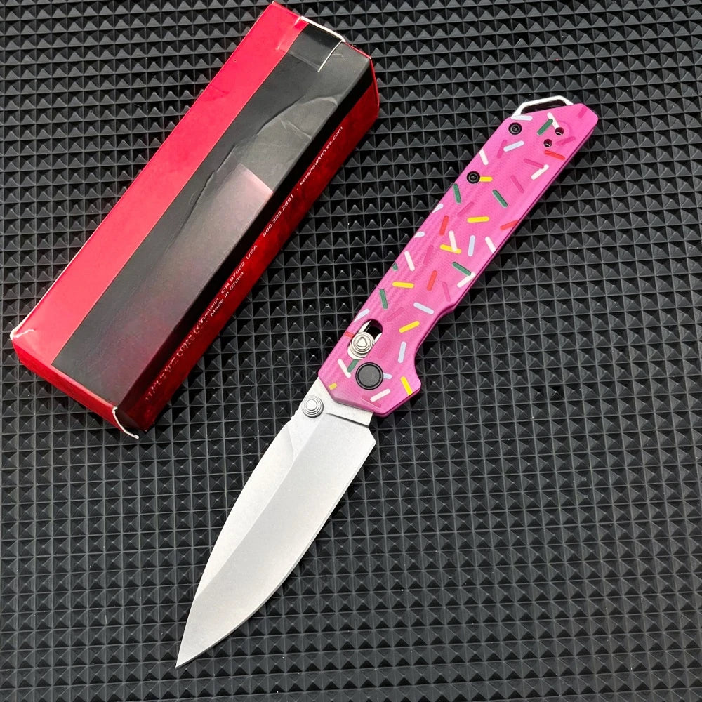 Pocket Knife D2 Steel G10 Handle, Outdoor Camping Survival Rock Climbing Adventure