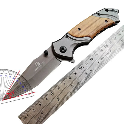 Pocket Knife] 200MM (8') 58HRC Folding Knife 7CR13MOV Blade Camping Fishing Fruit