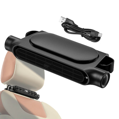 Car Seat Back Cooling Fan Auto Front Rear Seat Headrest 3 Speed Adjustable Car Interior Accessories