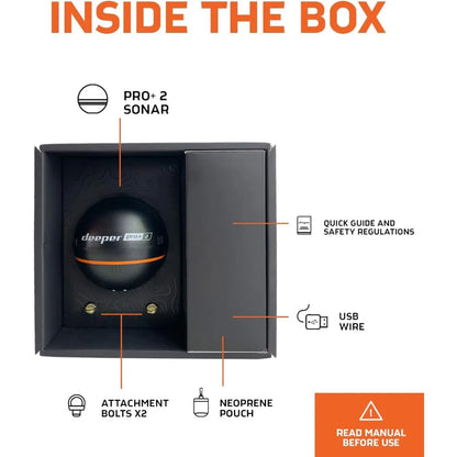 Portable Fish Finder and Depth Finder for Kayaks, Boats and Ice Fishing with GPS Enabled