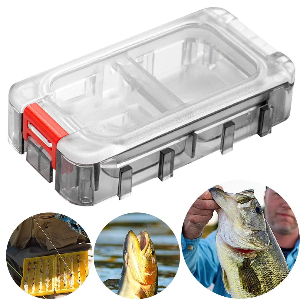 Fishing Tackle Box Waterproof Double Side Storage Container Accessories Organizer Case for Hook Lure