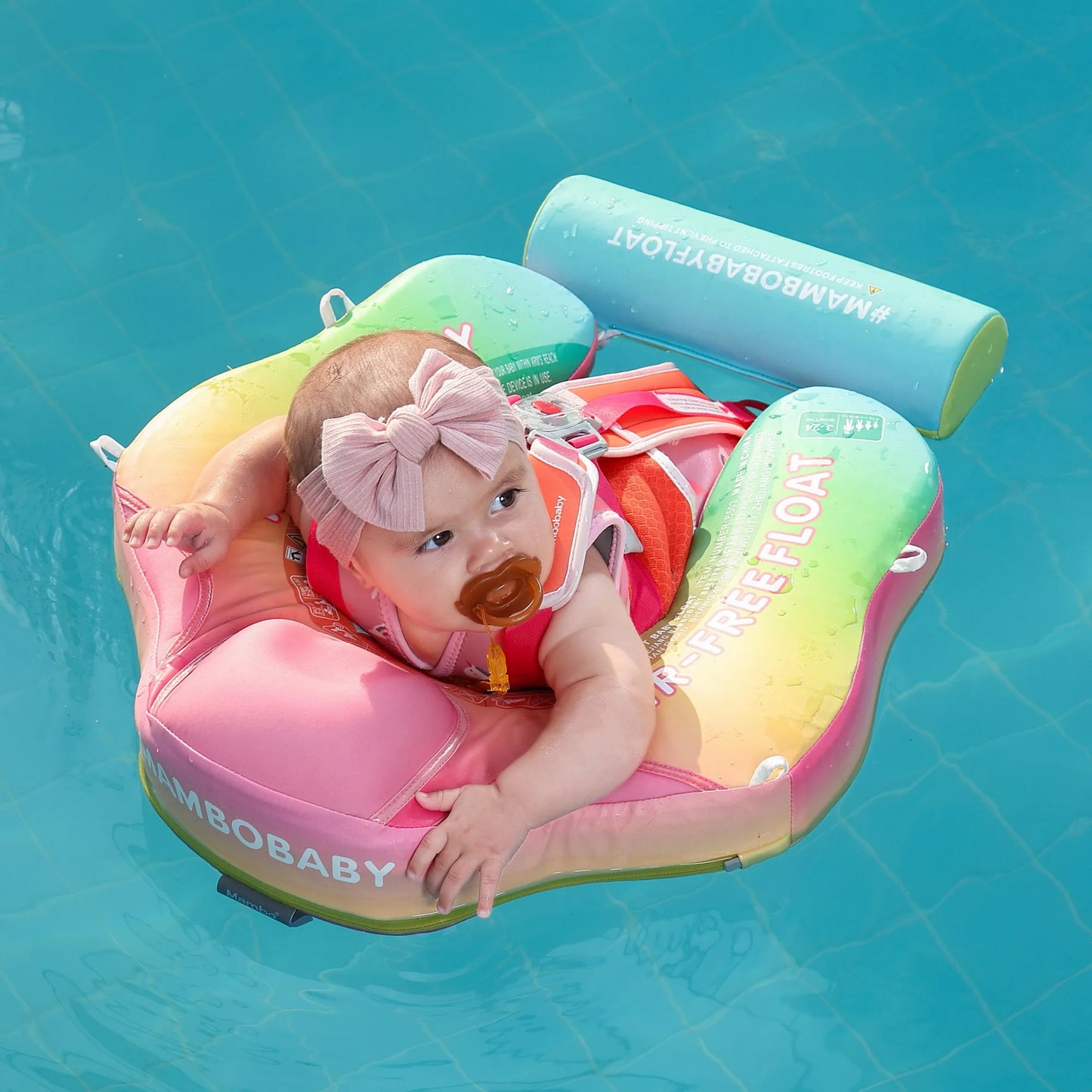 Baby Swim Float with Canopy  Swimming Training Float Non-Inflatable