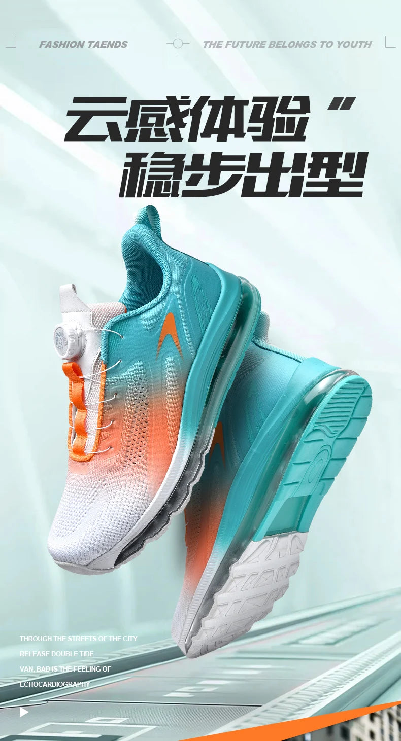 Men's shock-absorbing sports shoes, men's anti slip walking shoes, lightweight and breathable running shoes, sports and fitness