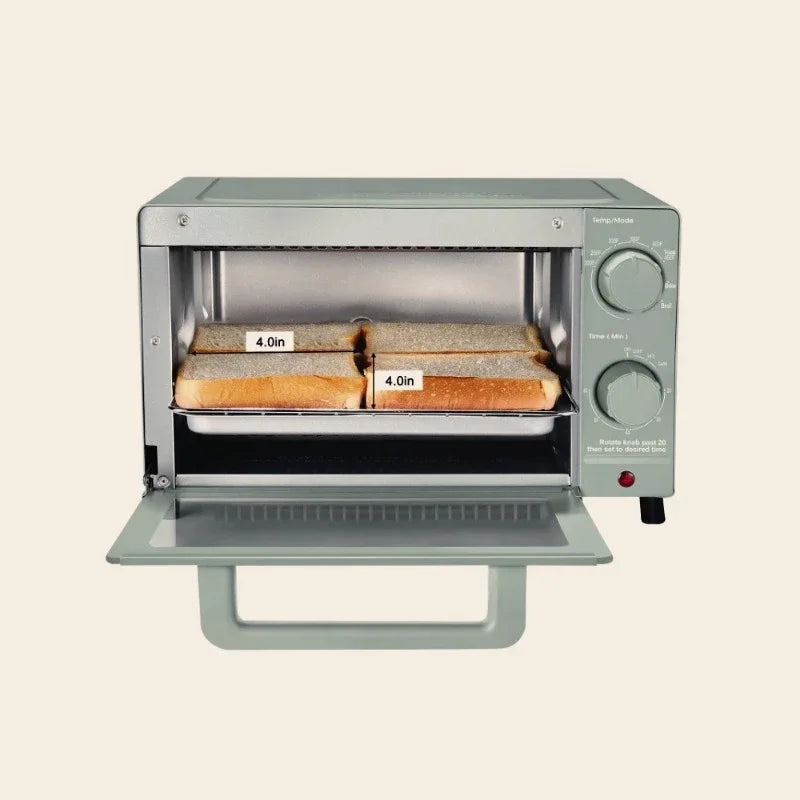 4 slice electric oven with 3 settings including grill and baking tray, kitchen baking cooking