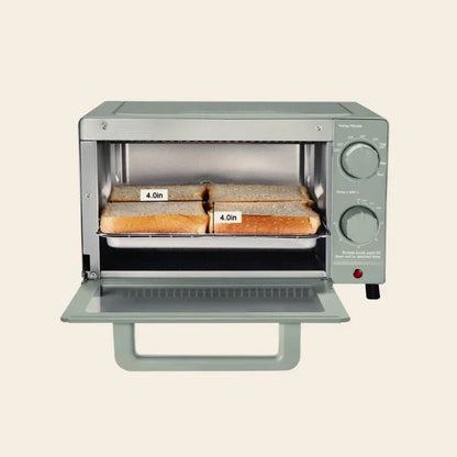 4 slice electric oven with 3 settings including grill and baking tray, kitchen baking cooking