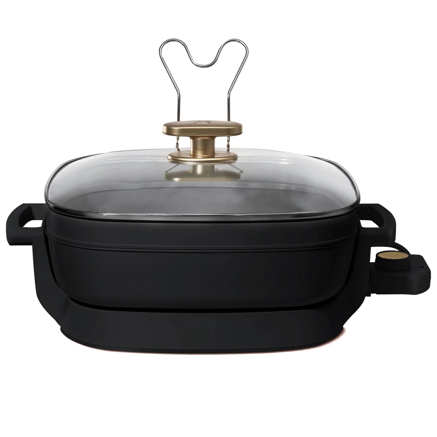 5-in-1 Frying Pan - Expandable to 7 Quarts with Glass Lid for  Slow Cooking and More