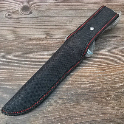 10.4 Inch Stainless Steel Fixed Blade Knife - High Hardness Camping, Hunting, Outdoor Survival Knife with Sheath