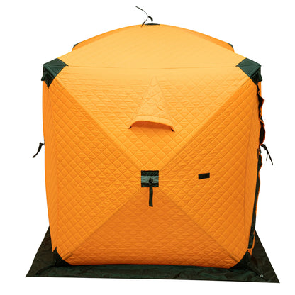 Insulated Ice Fishing Tent Portable Thermal Shelter Windproof Tent Freestanding for 1-2 People