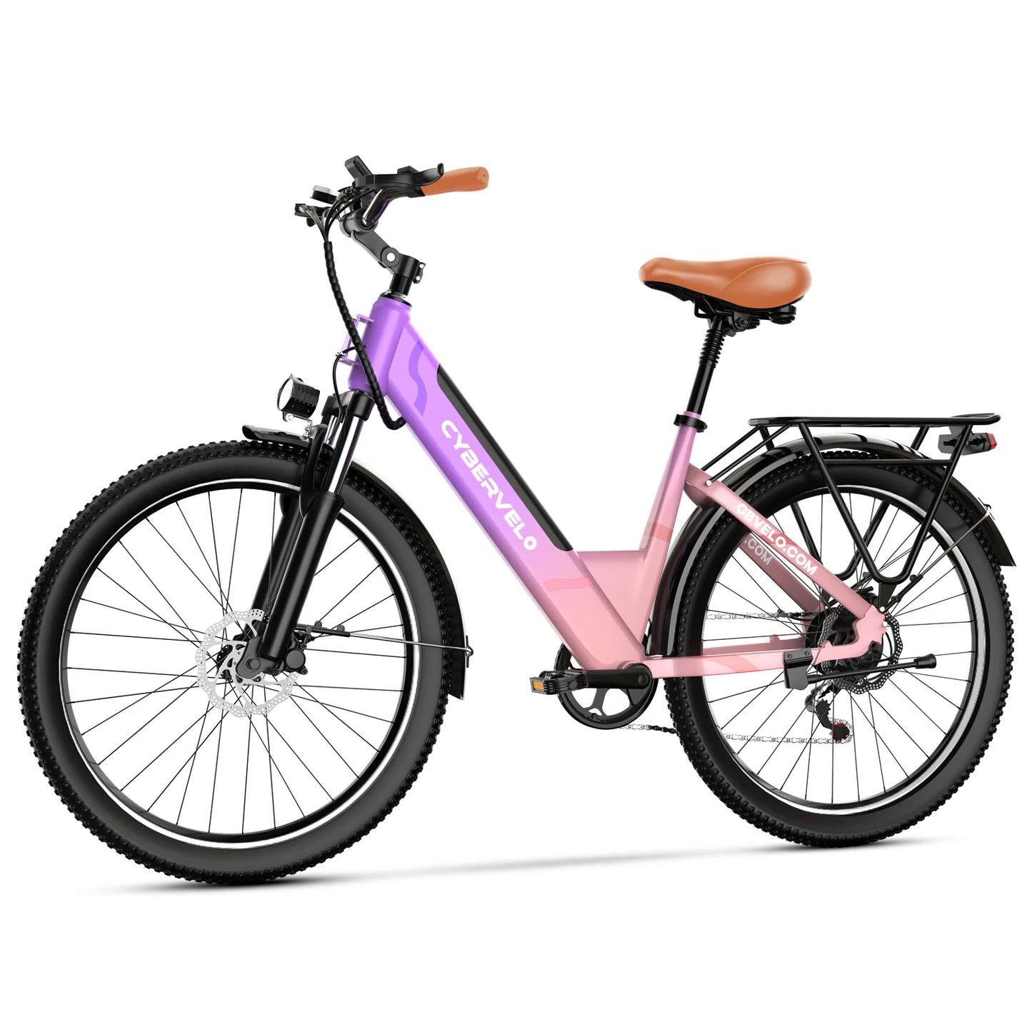 26" Electric E Bike with 7-Speed,1000 Peak Electric Bike for Adults,up 80 Miles Removable Battery Ebike, Adult Electric Bicycles