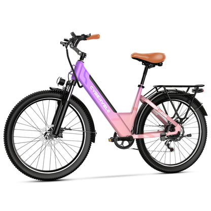 26" Electric E Bike with 7-Speed,1000 Peak Electric Bike for Adults,up 80 Miles Removable Battery Ebike, Adult Electric Bicycles