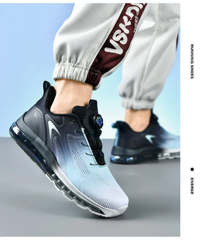 Men's shock-absorbing sports shoes, men's anti slip walking shoes, lightweight and breathable running shoes, sports and fitness