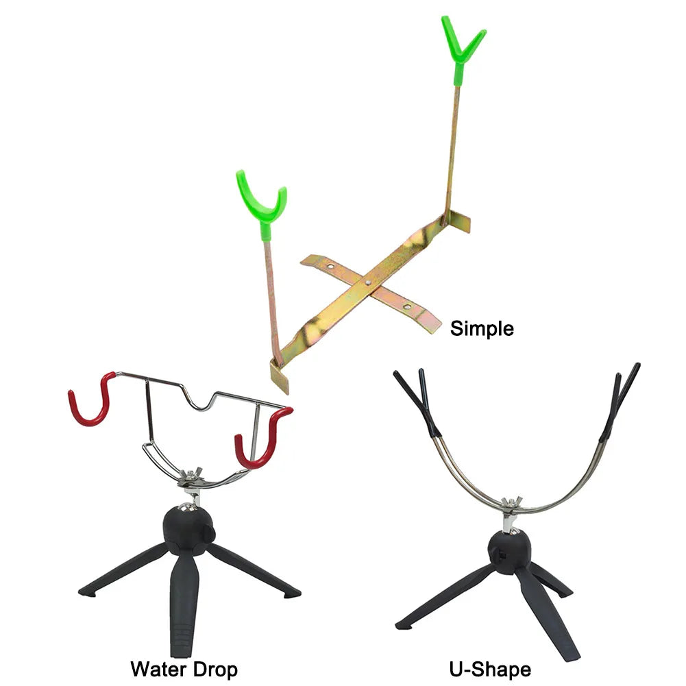 Double-Head Fish Pole Holder Easily Installation Adjustable Angle