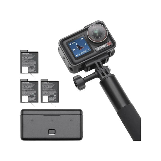 DJI Osmo Action 5 Pro Combo, Action Camera 4K with 1/1.3" Sensor, 12h  Battery Life  3 Batteries