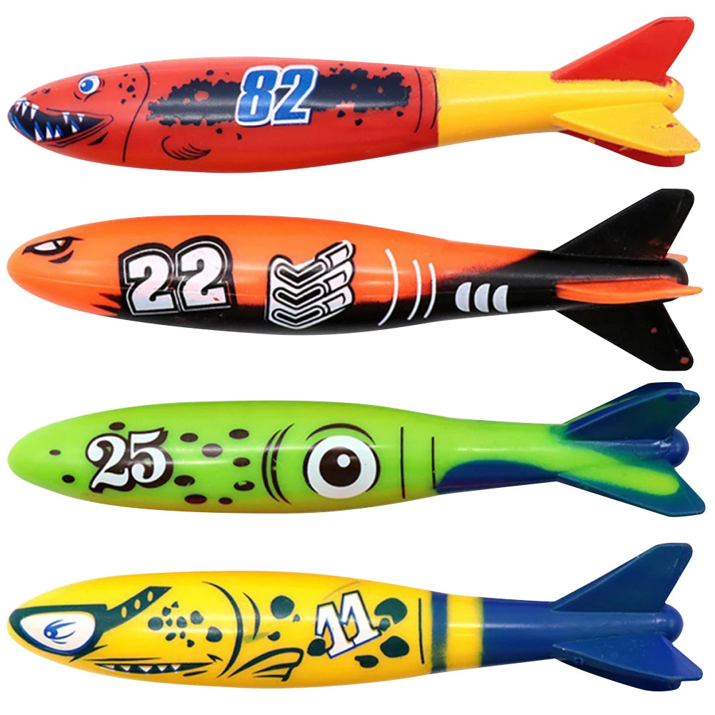 4Pcs Pool Games Sinking  Multicolor Underwater Diving