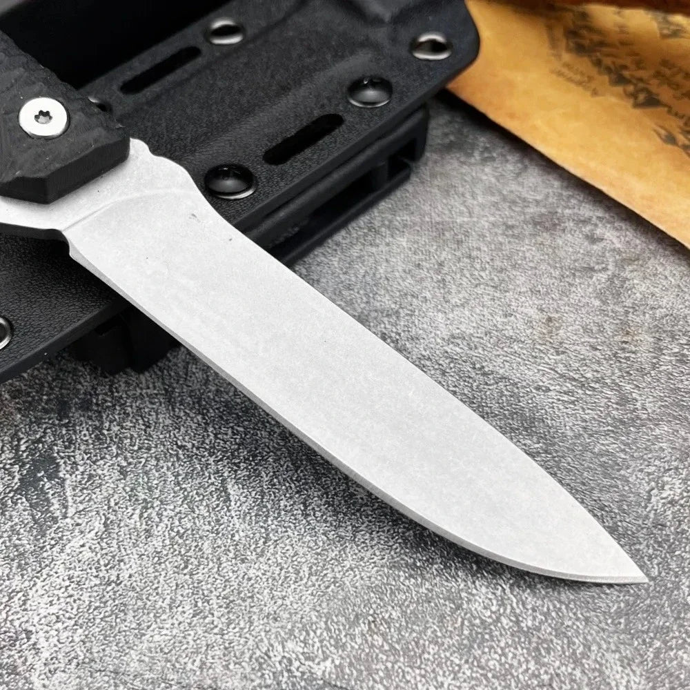 High Hardness Straight Knife Steel Blade Handle Outdoor Camping Survival Hunting Knife Cutting Knife