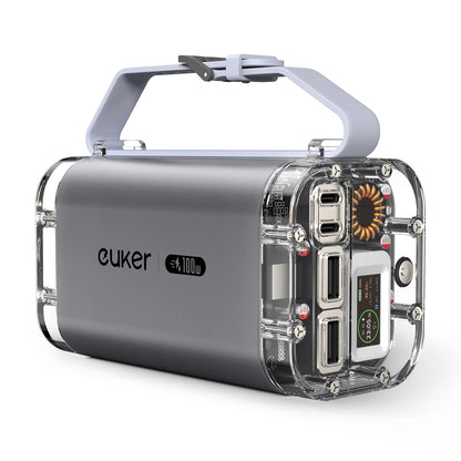 Power Bank 100W Portable Charger 4 Ports with LED Lights