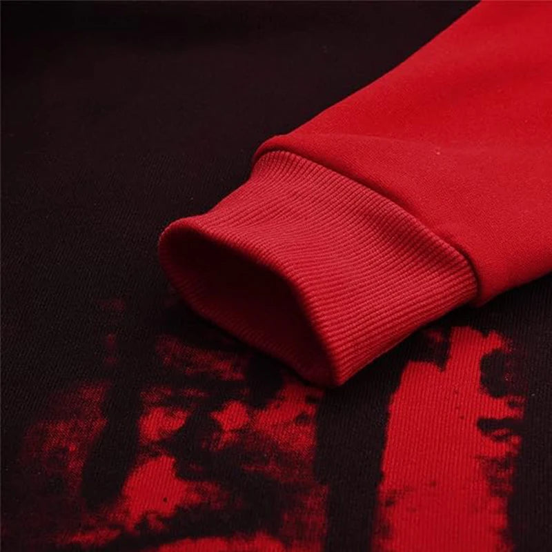 Men s  Hood Sweatshirt 3D Printed Long Sleeve Loose Hoodies with Kangaroo Pocket