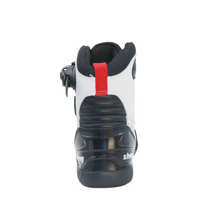 Men Motorcycle Riding Shoes Adjustable Strap Secure Ride Boots