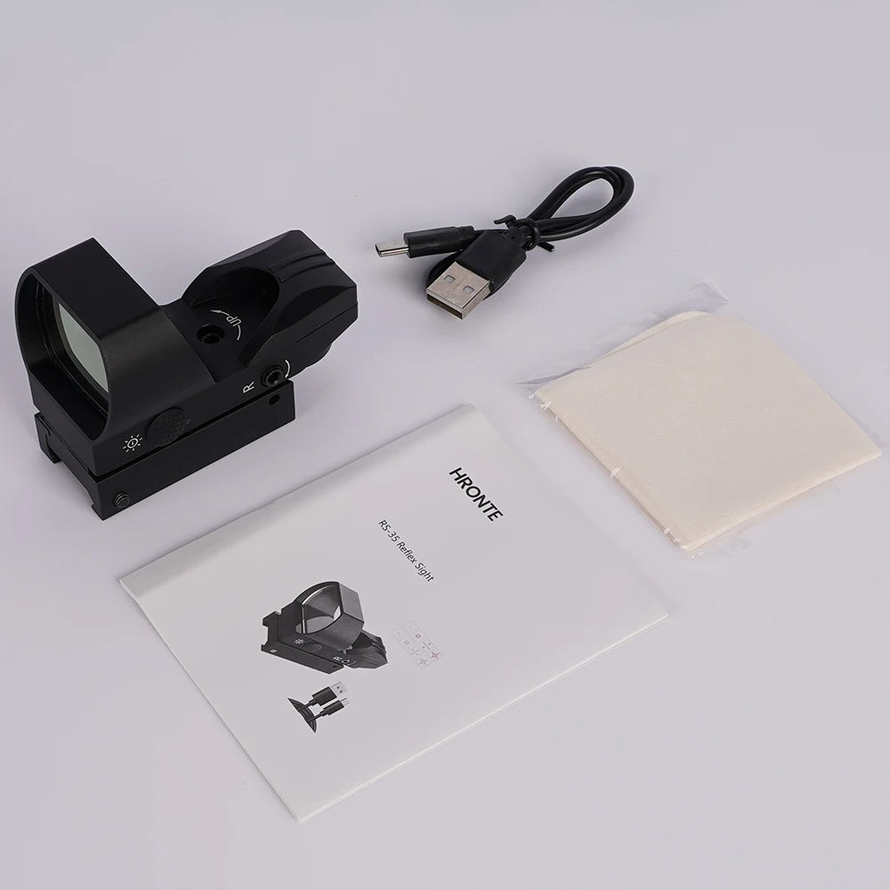 MINI Red Dot Sight Tactical Optics 20mm Rail Compatible Four Points of Change Hunting Riflescope for Glock