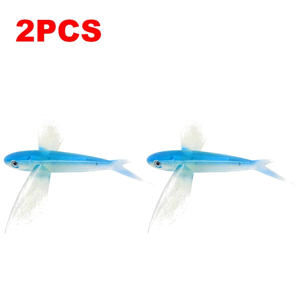 1-10PCS Fishing Lure Bait Soft Bait Tuna Lures Pink Trolling Bird Shaped Teaser For Fishing Tackle