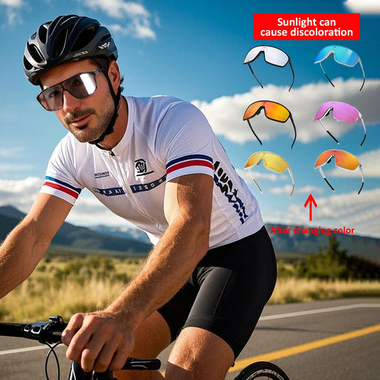 UV Protection Polarized  Cycling Glasses Windproof for Road Biking Anti-Fog Sports Sunglasses Men Women