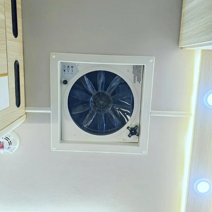 Shield RV Roof Fan Vent Trailer Camper 10 Speed 12V 14'' Reversible